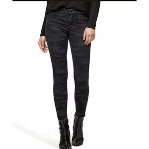 Social Standard by Sanctuary Ladies Skinny Ankle Jean Black Camo NEW MRSP $79